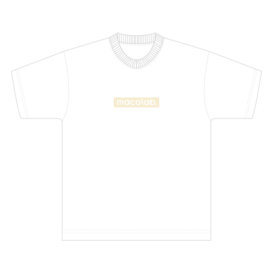 macolabロゴTシャツ[cream]